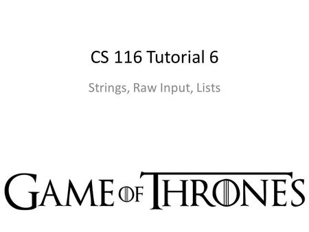 CS 116 Tutorial 6 Strings, Raw Input, Lists. 1. Write a function convert_format that consumes nothing, but takes keyboard input. The program prompts Enter.