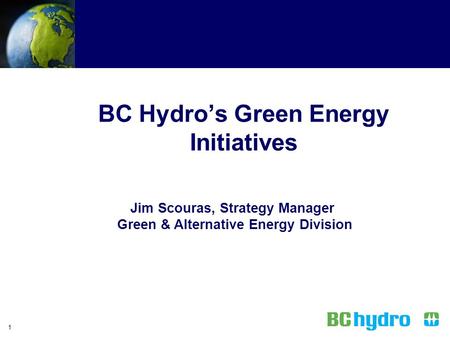 BC Hydro’s Green Energy Initiatives