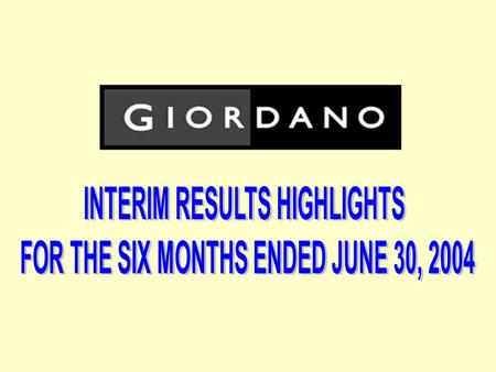 2 Group Financial Highlights For the Six Months Ended June 30 YOY change (%) 20042003 Turnover (HK$M)1,8581,527 21.7 Gross profit (HK$M)929710 30.8 EBITDA.