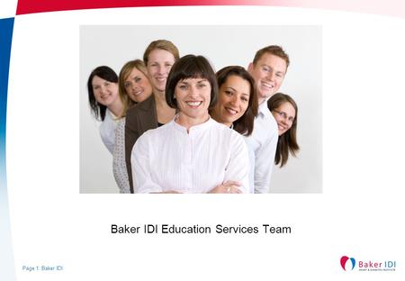 Baker IDI Education Services Team