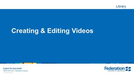 Library Creating & Editing Videos. Screen capture Adobe Captivate – trial & education price Techsmith Camtasia – trial & education price Free! Screen.