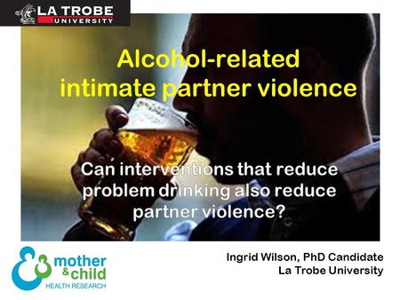 Alcohol-related intimate partner violence