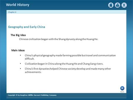 Geography and Early China