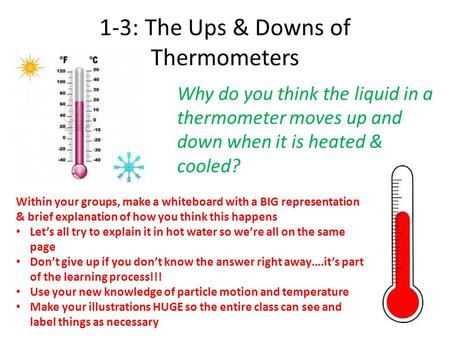 1-3: The Ups & Downs of Thermometers