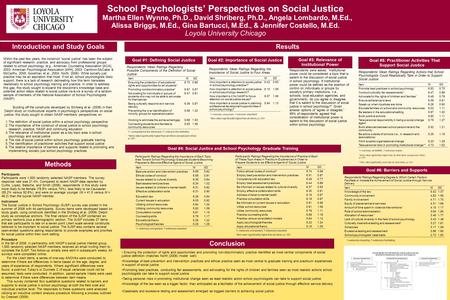School Psychologists’ Perspectives on Social Justice