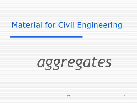 Material for Civil Engineering