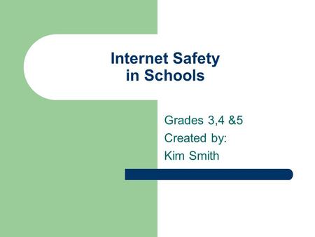 Internet Safety in Schools