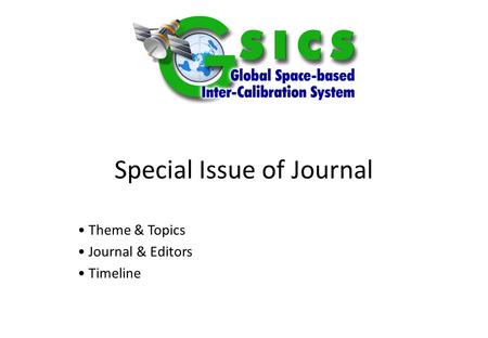 Special Issue of Journal Theme & Topics Journal & Editors Timeline.