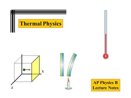 Thermal Physics x z AP Physics B Lecture Notes.