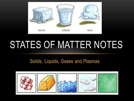 Solids, Liquids, Gases and Plasmas