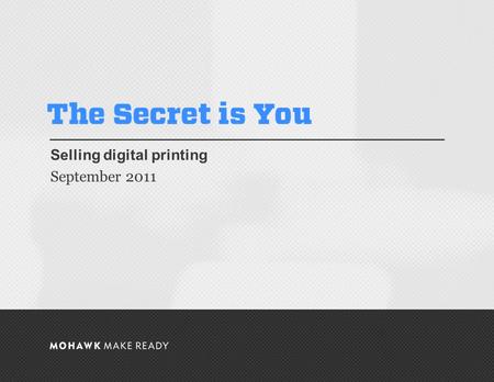 September 2011 | The Secret is You Selling digital printing September 2011 0.