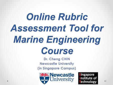 Online Rubric Assessment Tool for Marine Engineering Course