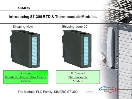 Introducing S7-300 RTD & Thermocouple Modules