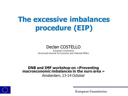 The excessive imbalances procedure (EIP)