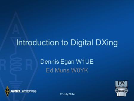 Introduction to Digital DXing