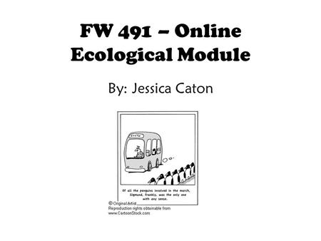 FW 491 – Online Ecological Module By: Jessica Caton.