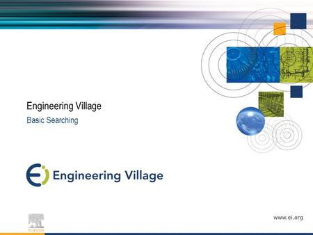 Www.ei.org Basic Searching Engineering Village. Agenda What is Engineering Village? Setting up a personal account Searching Engineering Village How to.
