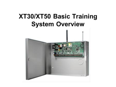 XT30/XT50 Basic Training System Overview