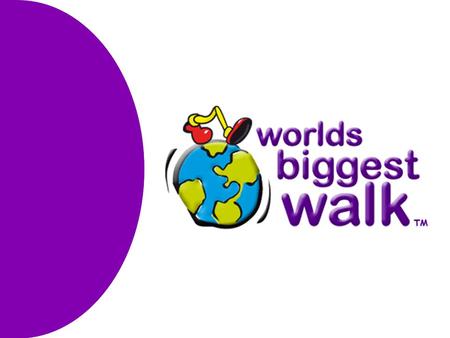 Who The World’s Biggest Walk concept was presented at the 2007 World Transplant Games in Bangkok by Sophie Morell to the team mangers for representing.