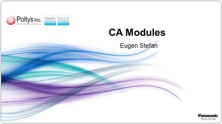 CA Modules Eugen Stefan.