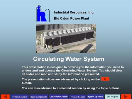 Circulating Water System