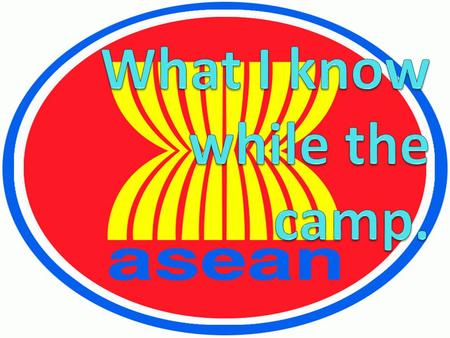 FLAG OF ASEAN Red:courage and dynamism Blue:peace and stability White:purity Yellow: Prosperity.
