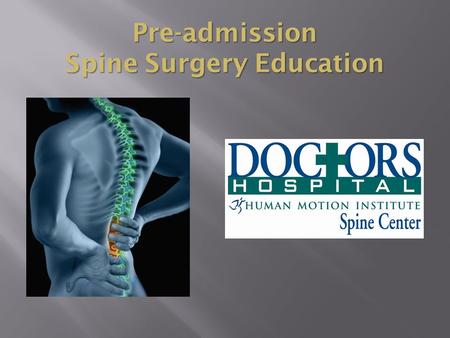 Spine Surgery Education