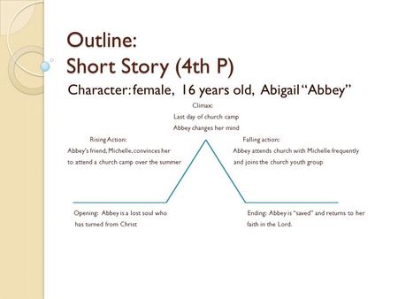 Outline: Sh Outline: Short Story (4th P)