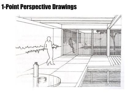 1-Point Perspective Drawings