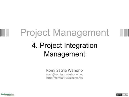 4. Project Integration Management