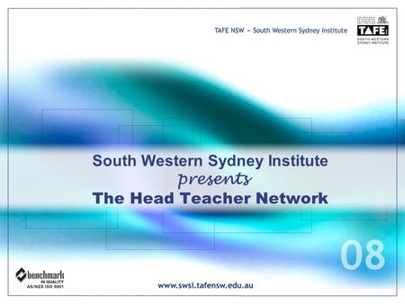 South Western Sydney Institute presents The Head Teacher Network.