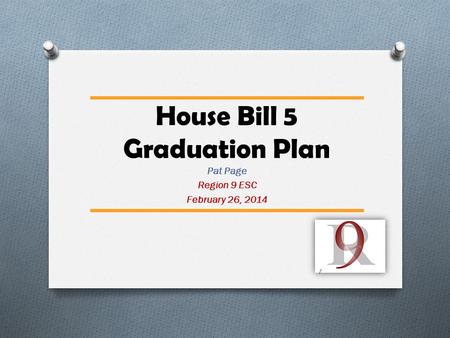 House Bill 5 Graduation Plan