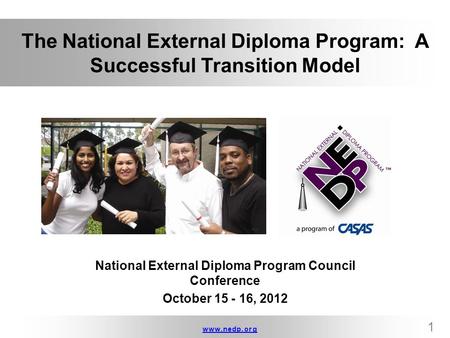 The National External Diploma Program: A Successful Transition Model