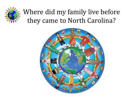 Where did my family live before they came to North Carolina?