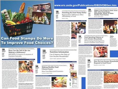 Www.ers.usda.gov/Publications/EIB29/DBGen.htm. The Farm Bill, Title 5 – Nutrition Re-Authorizes Food Stamp Program Entitlement program for low-income.