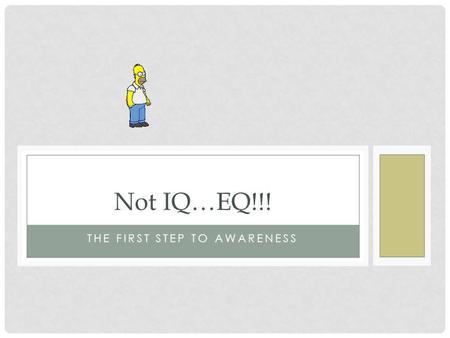 THE FIRST STEP TO AWARENESS Not IQ…EQ!!!. An example of how what you don ’ t know can hurt you! Nationally, what do you think is the #1 reason students.