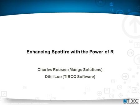 Enhancing Spotfire with the Power of R