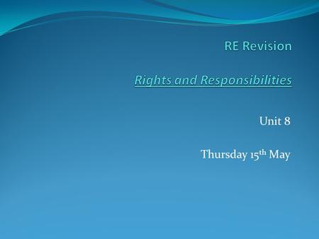 RE Revision Rights and Responsibilities