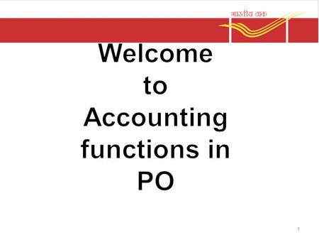 Accounting functions in PO