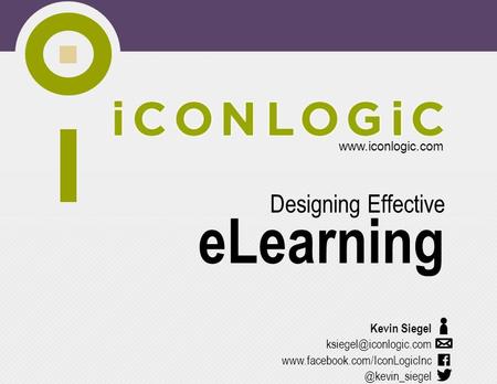 eLearning Designing Effective Kevin