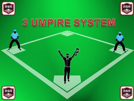 Rotation in the Three Umpire System Rotation in the Three Umpire System is always in a clockwise direction When the umpires start from a counter rotated.