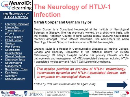 the Neurology of HTLV-1 Infection