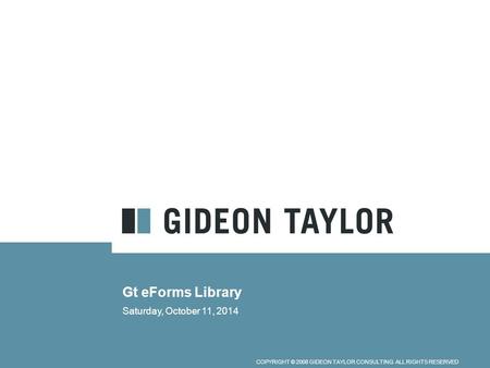 Gt eForms Library Thursday, April 06, 2017.