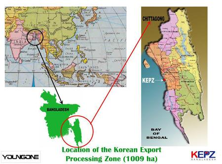 Location of the Korean Export Processing Zone (1009 ha)