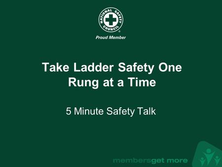 Take Ladder Safety One Rung at a Time