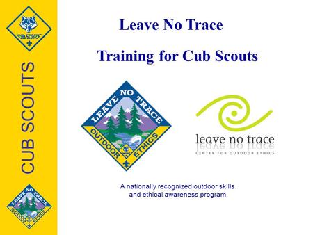 Training for Cub Scouts