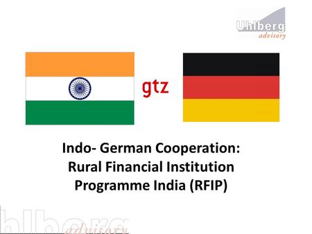 Indo- German Cooperation: Rural Financial Institution Programme India (RFIP)