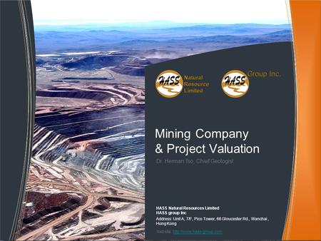 Mining Company & Project Valuation
