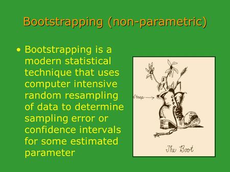 Bootstrapping (non-parametric)