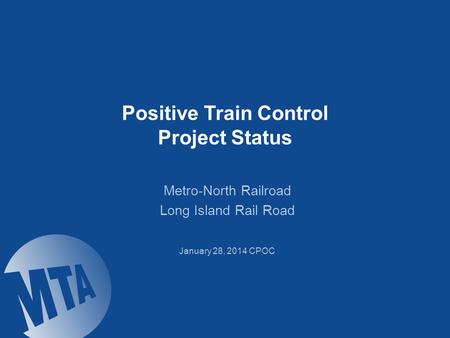 Positive Train Control Benefits